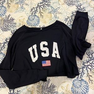 USA crop top